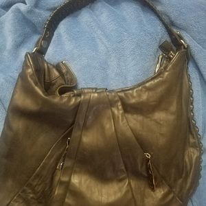 DVF Diane Von Furstenberg, shoulder bag, braided strap, genuine leather